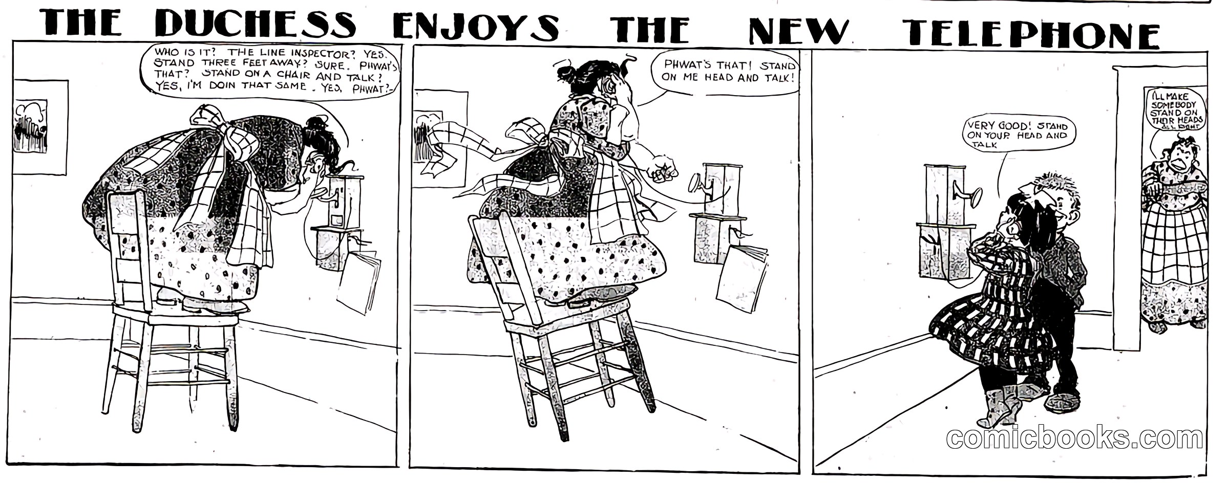 The Duchess Enjoys the New Telephone