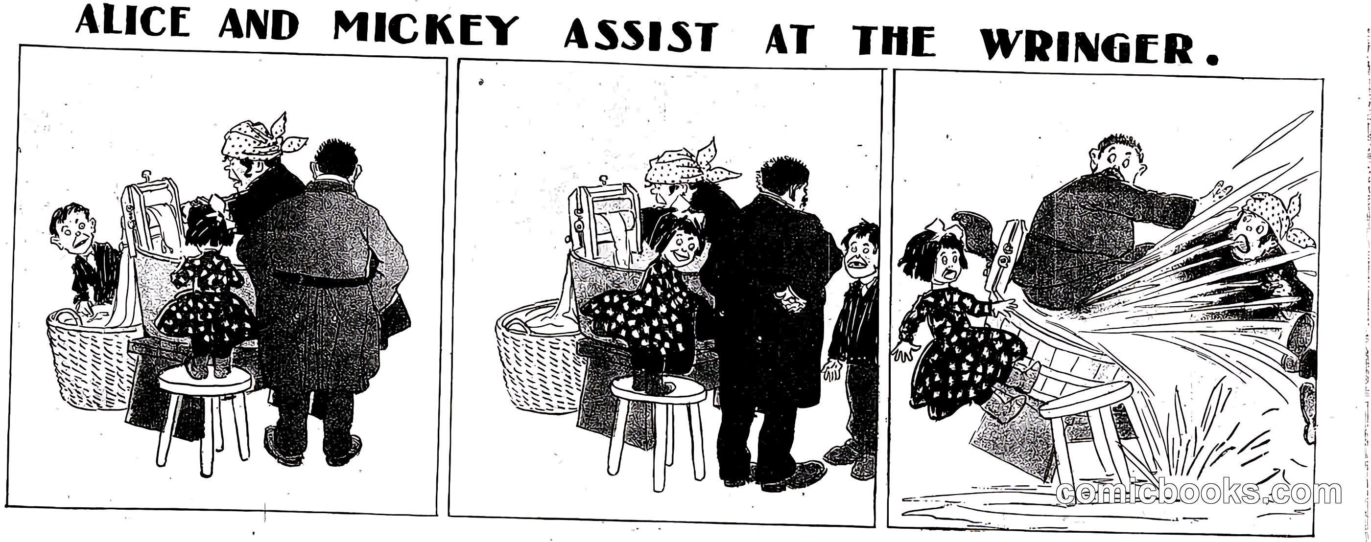 Alice and Mickey Assist at the Wringer