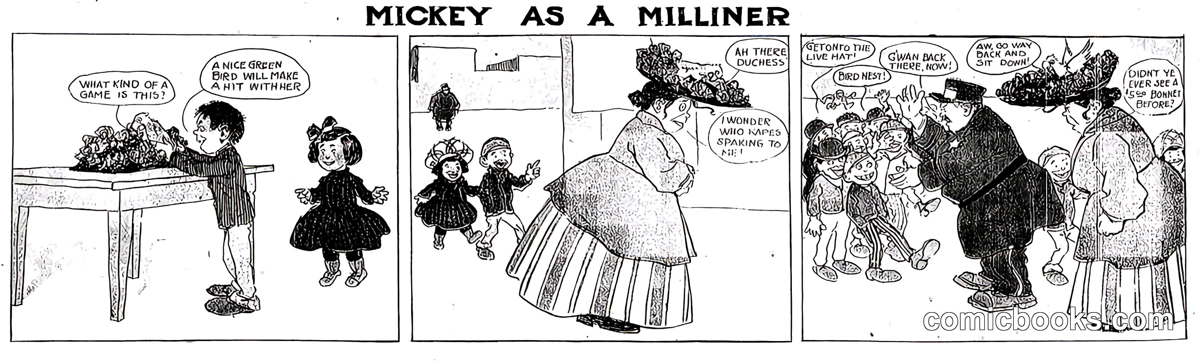 Mickey as a Milliner