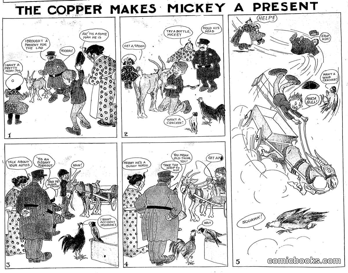 The Copper Makes Mickey a Present