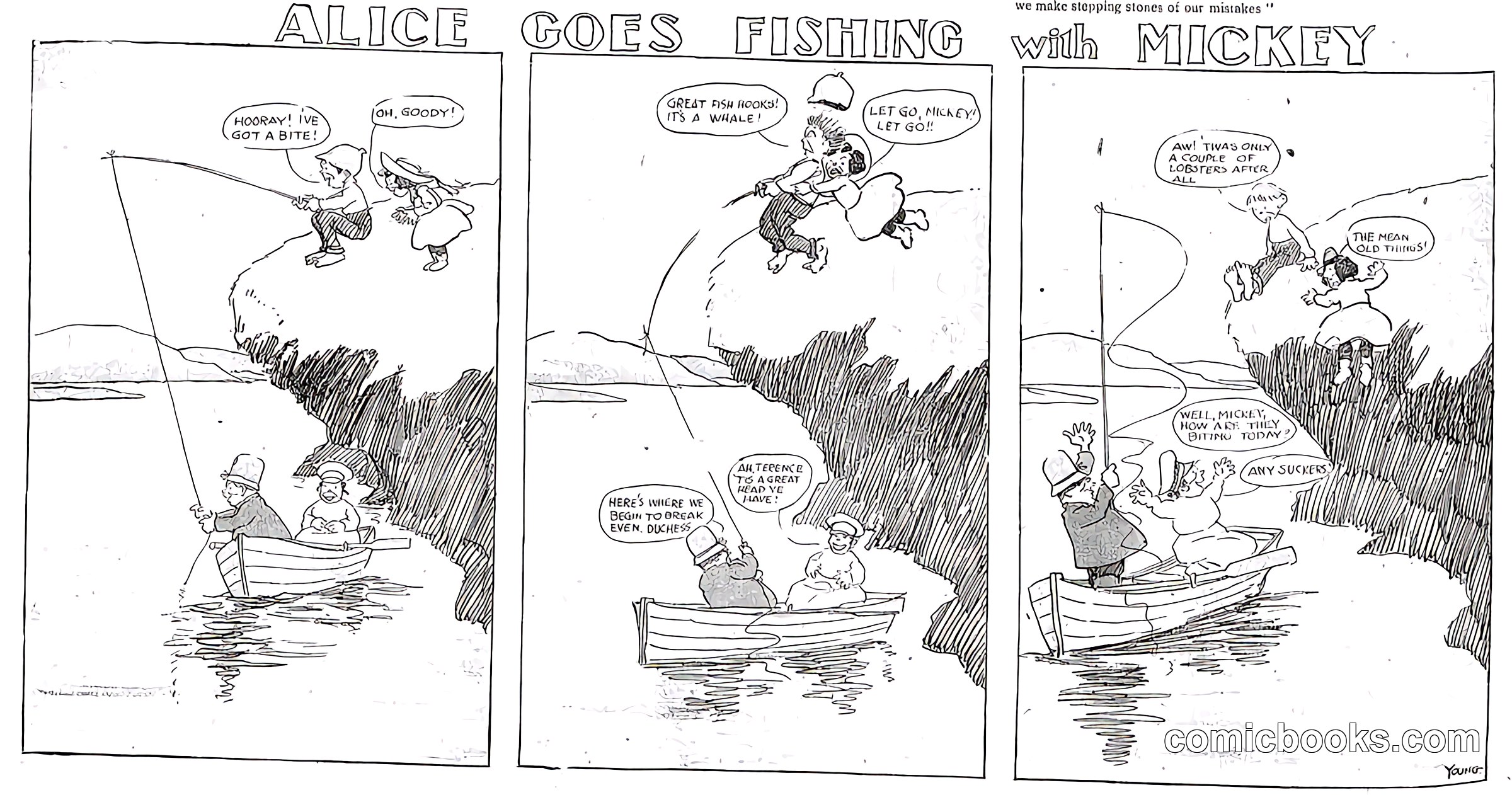 Alice Goes Fishing with Mickey