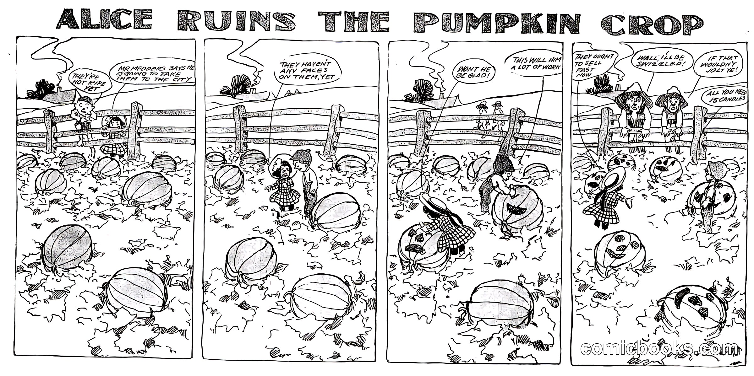 Alice Ruins the Pumpkin Crop