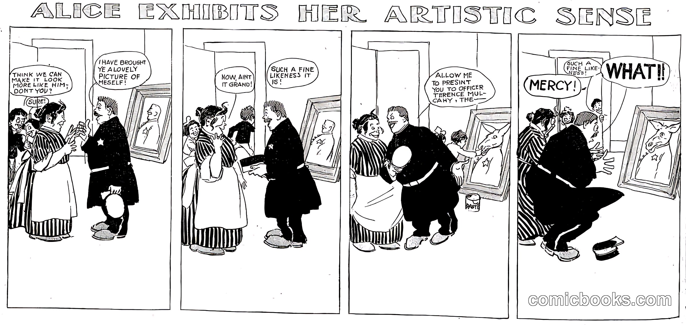 Alice Exhibits Her Artistic Sense