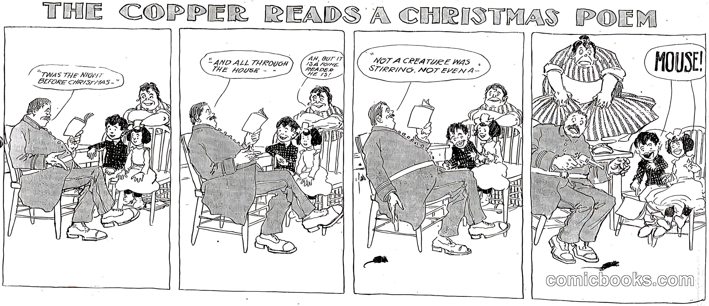 The Copper Reads a Christmas Poem