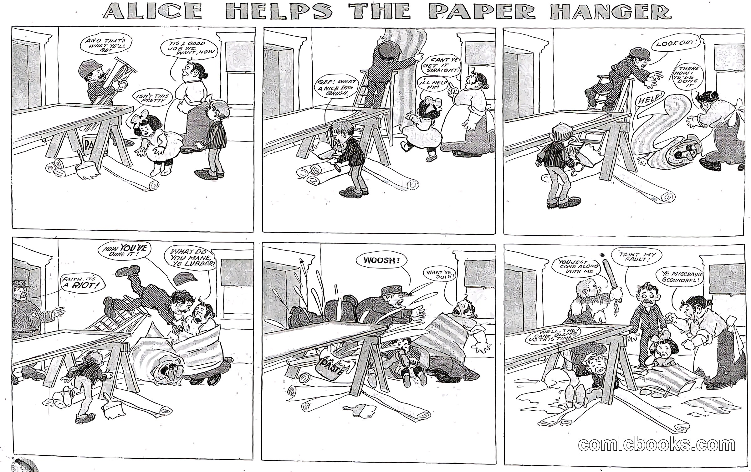 Alice Helps the Paper Hanger