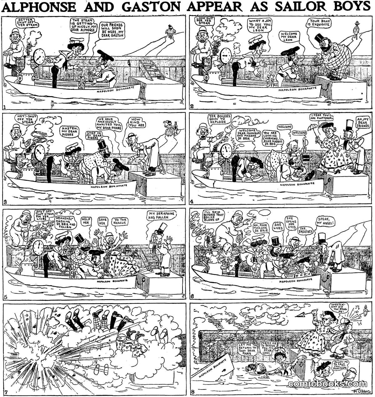 Alphonse and Gaston Appear as Sailor Boys