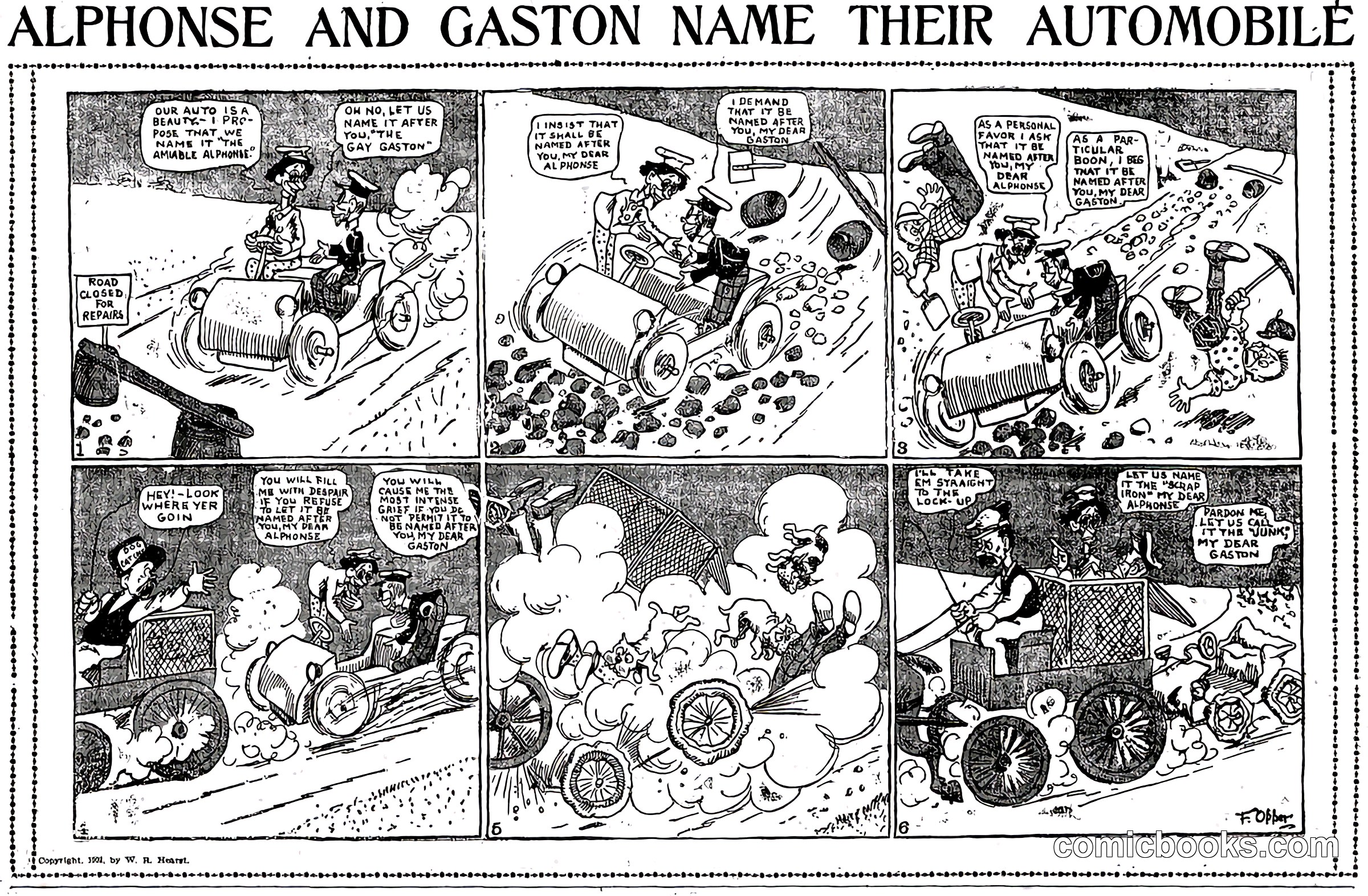 Alphonse and Gaston Name Their Automobile