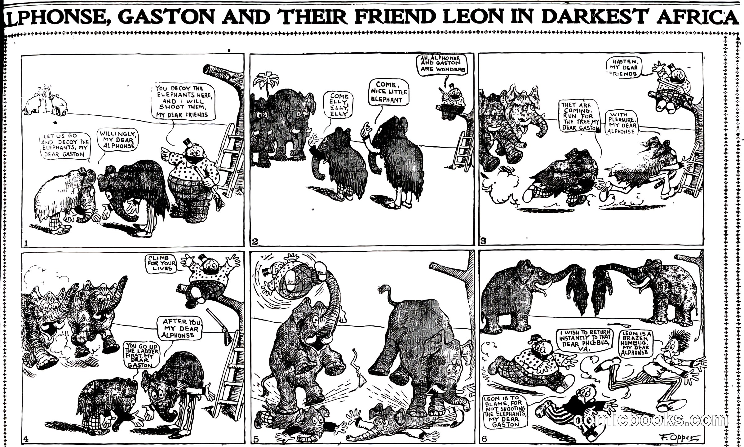 Alphonse, Gaston and Their Friend Leon in Darkest Africa