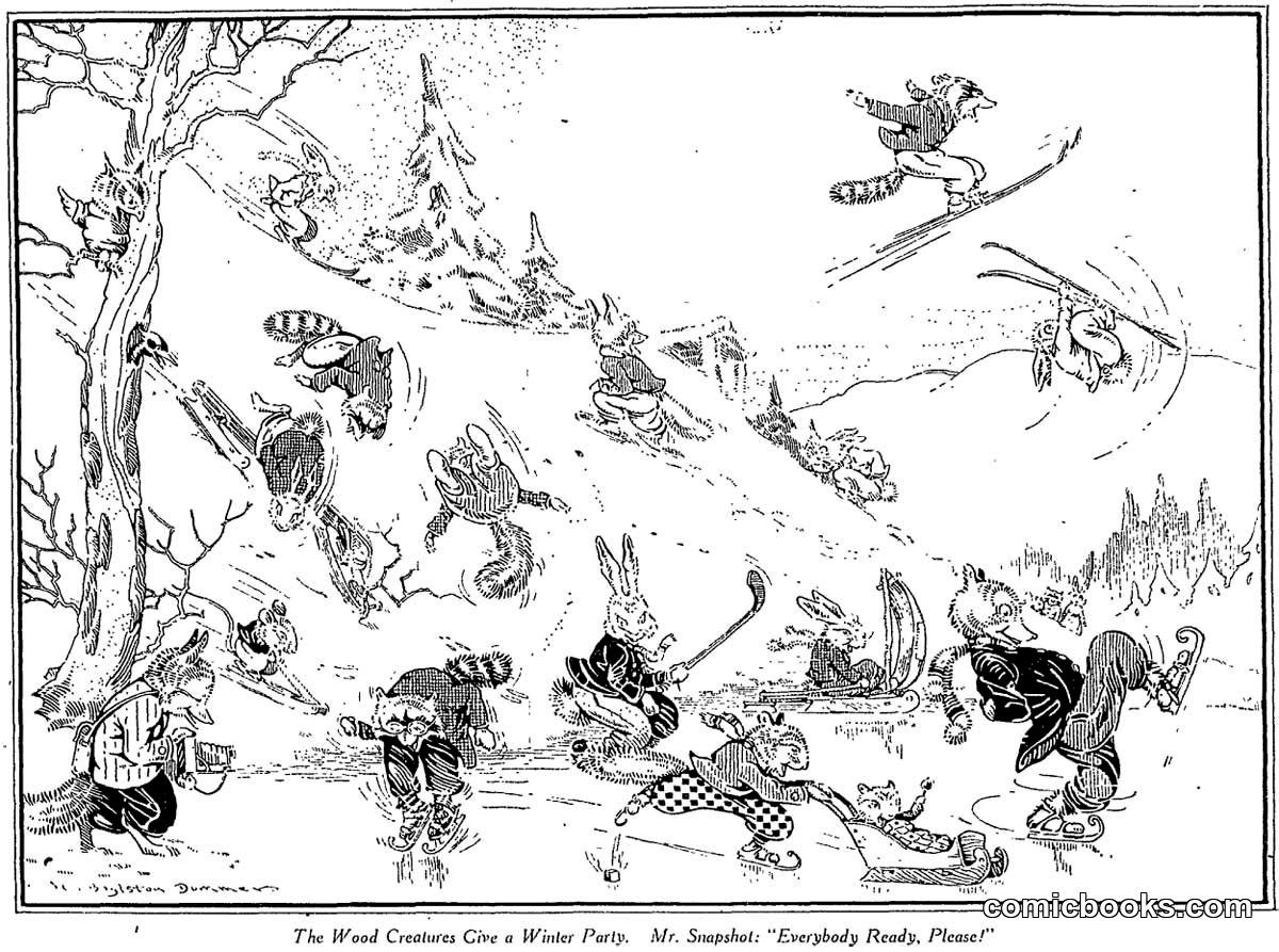 The Wood Creatures Give a Winter Party