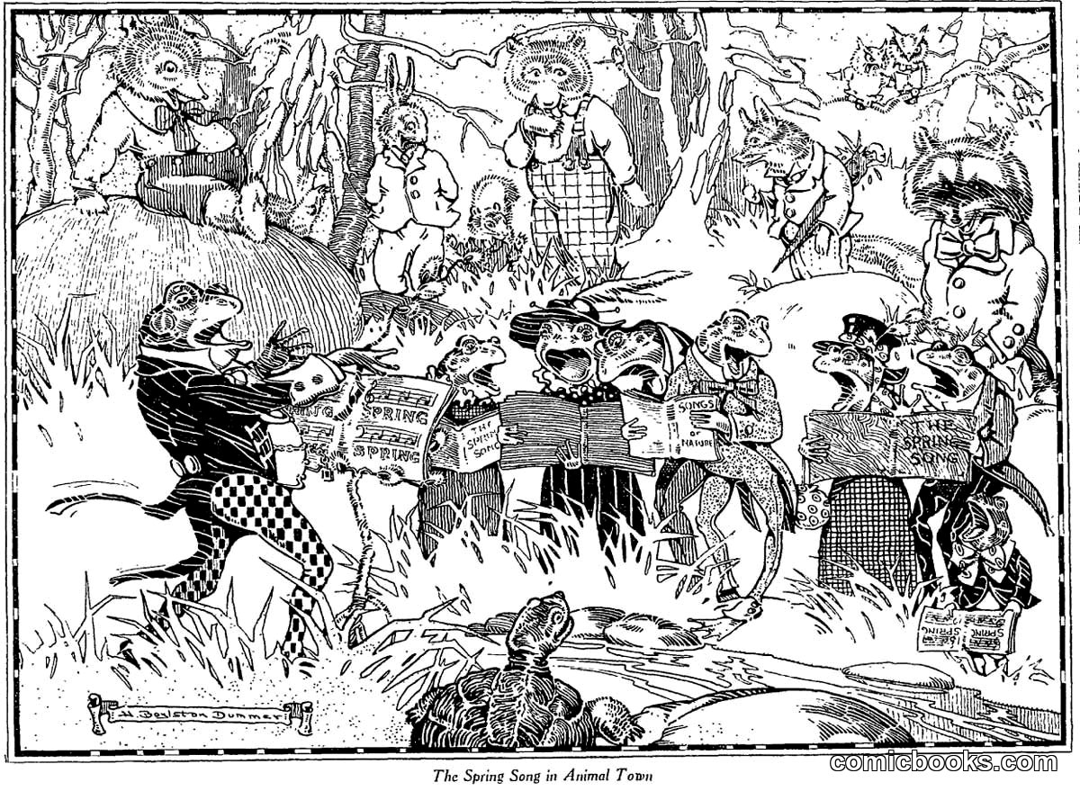 The Spring Song in Animal Town