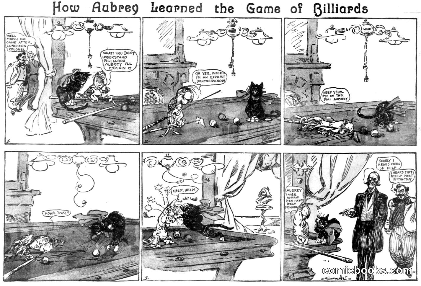 Aubrey Learns Billiards