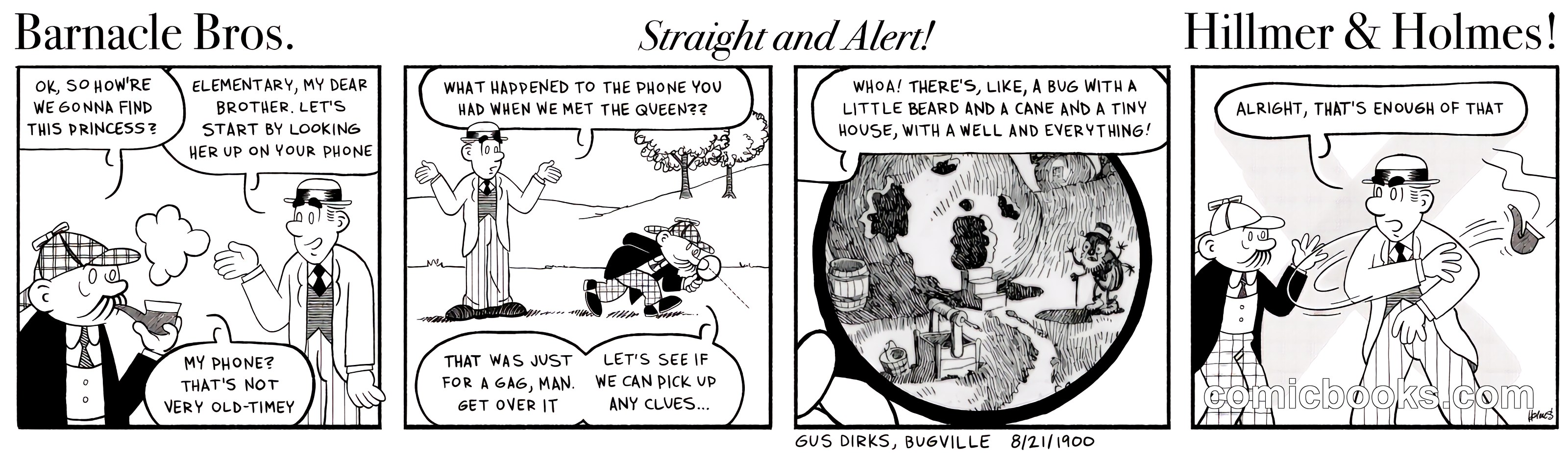 Comic Strip Page: Three Strips Combined