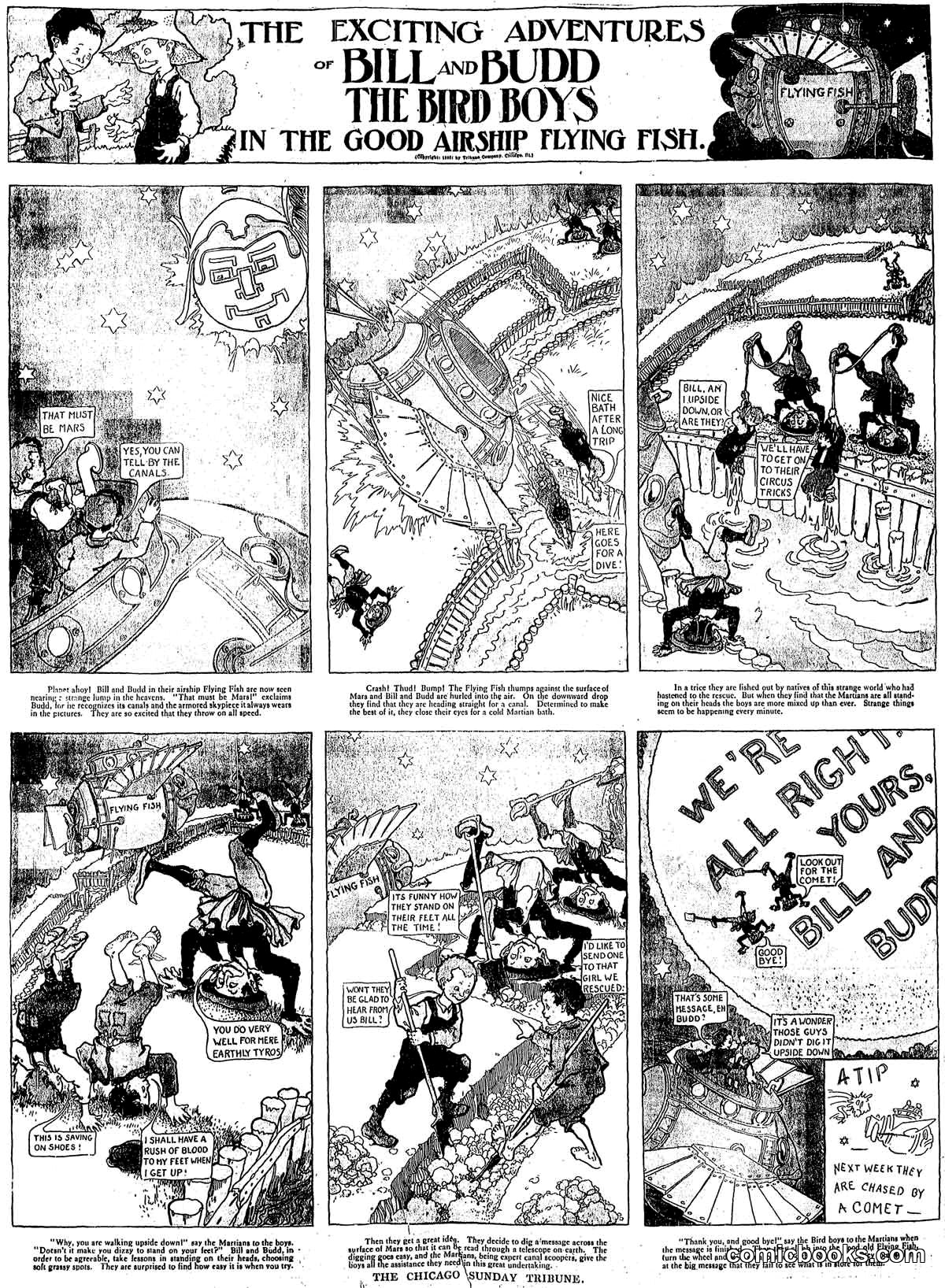 Bill and Budd, the Bird Boys in the Good Airship Flying Fish