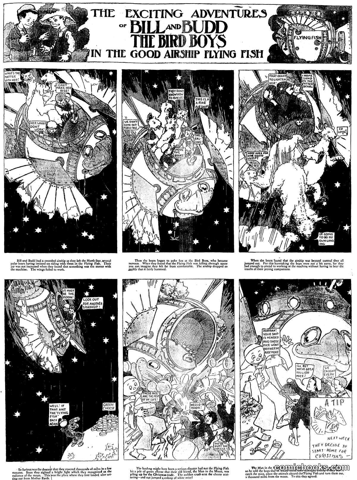 Bill and Budd, the Bird Boys in the Good Airship Flying Fish