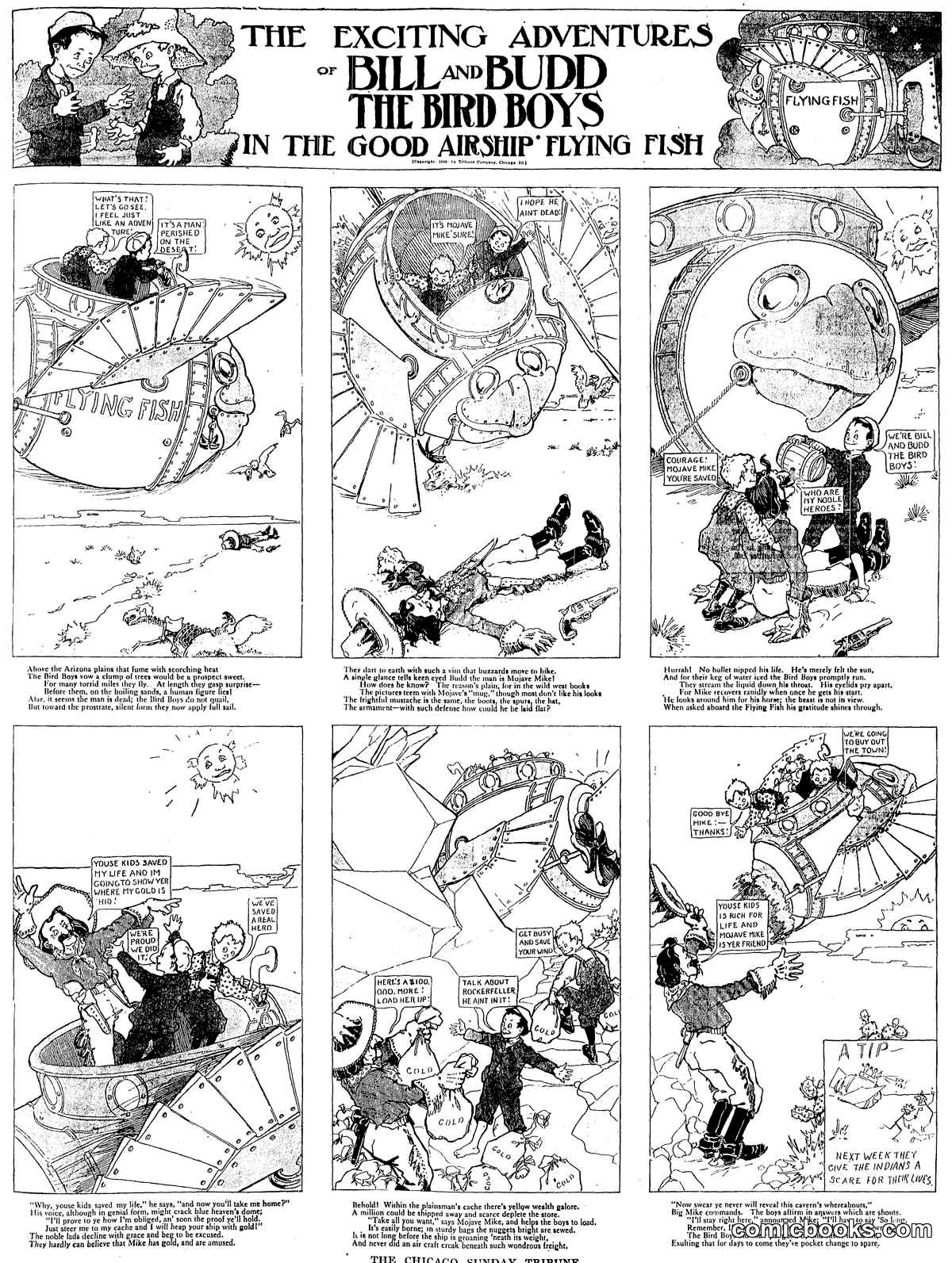 The Exciting Adventures of Bill and Budd the Bird Boys in the Good Airship 'Flying Fish'