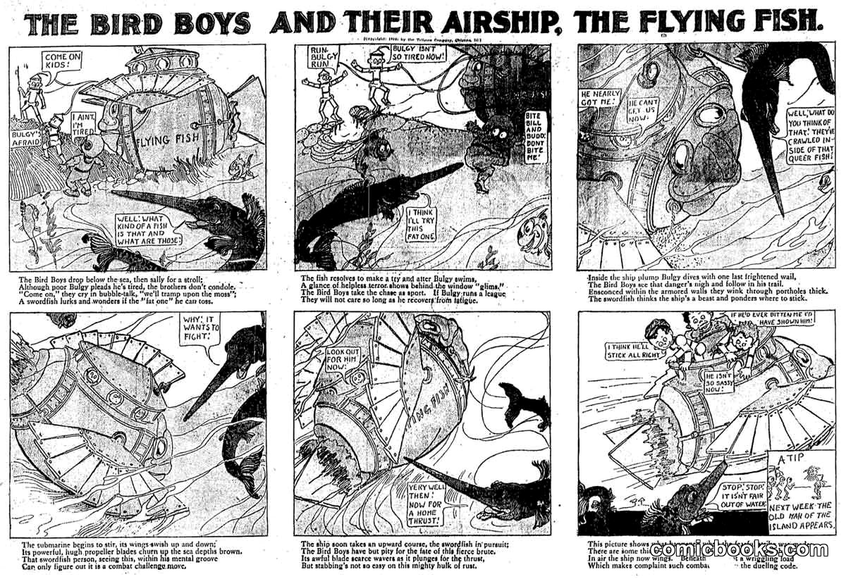 The Bird Boys and Their Airship, The Flying Fish