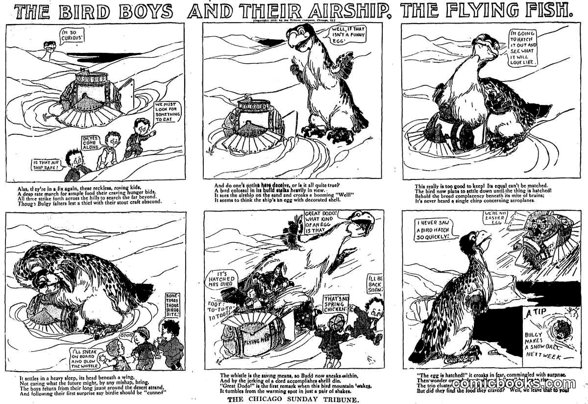 The Bird Boys and Their Airship, the Flying Fish