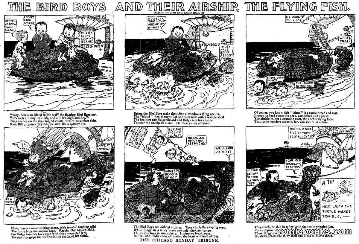 The Bird Boys and Their Airship, the Flying Fish