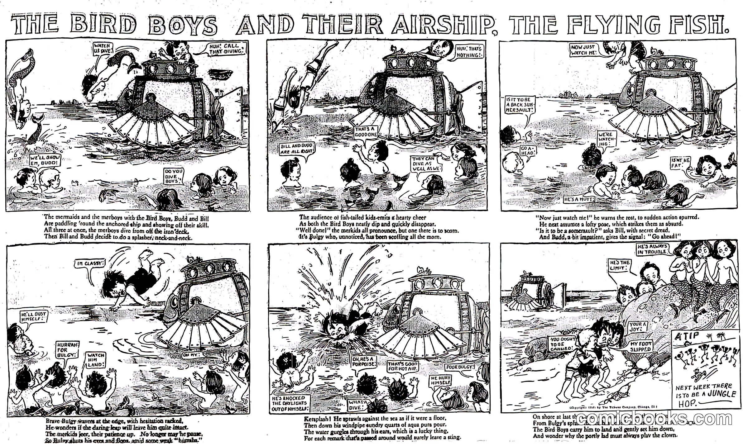 The Bird Boys and Their Airship, The Flying Fish