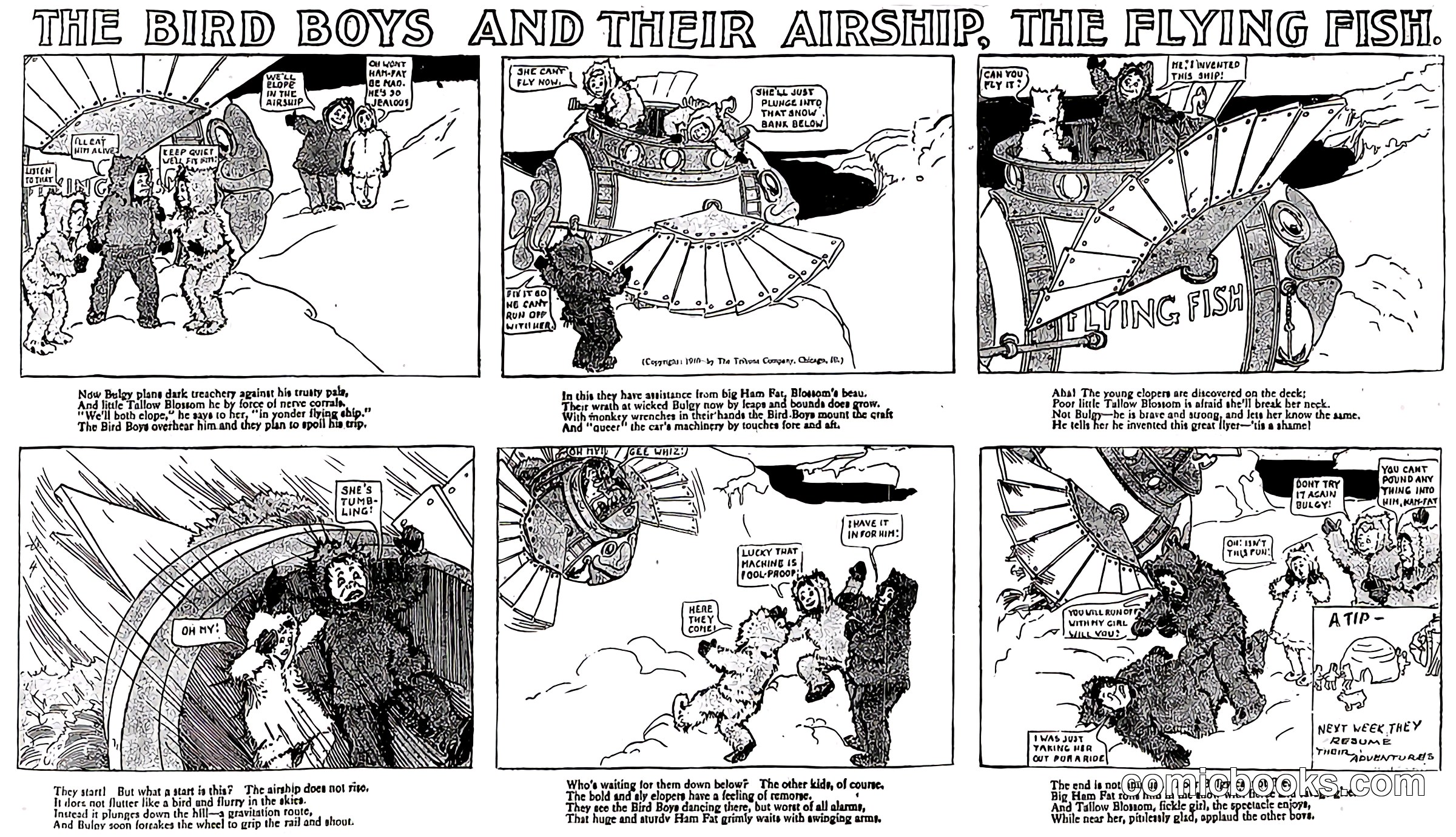 The Bird Boys and Their Airship, The Flying Fish