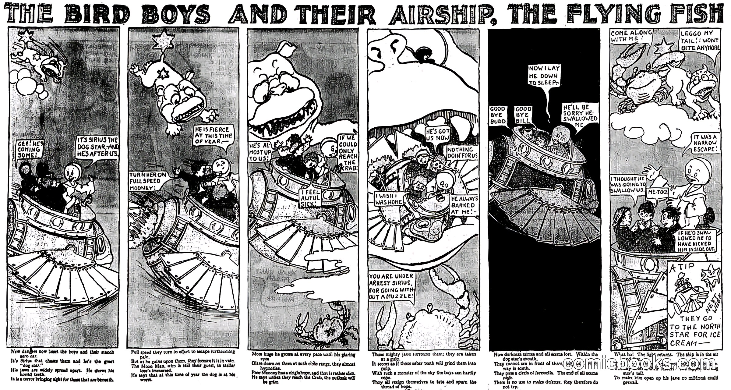 The Bird Boys and Their Airship, The Flying Fish
