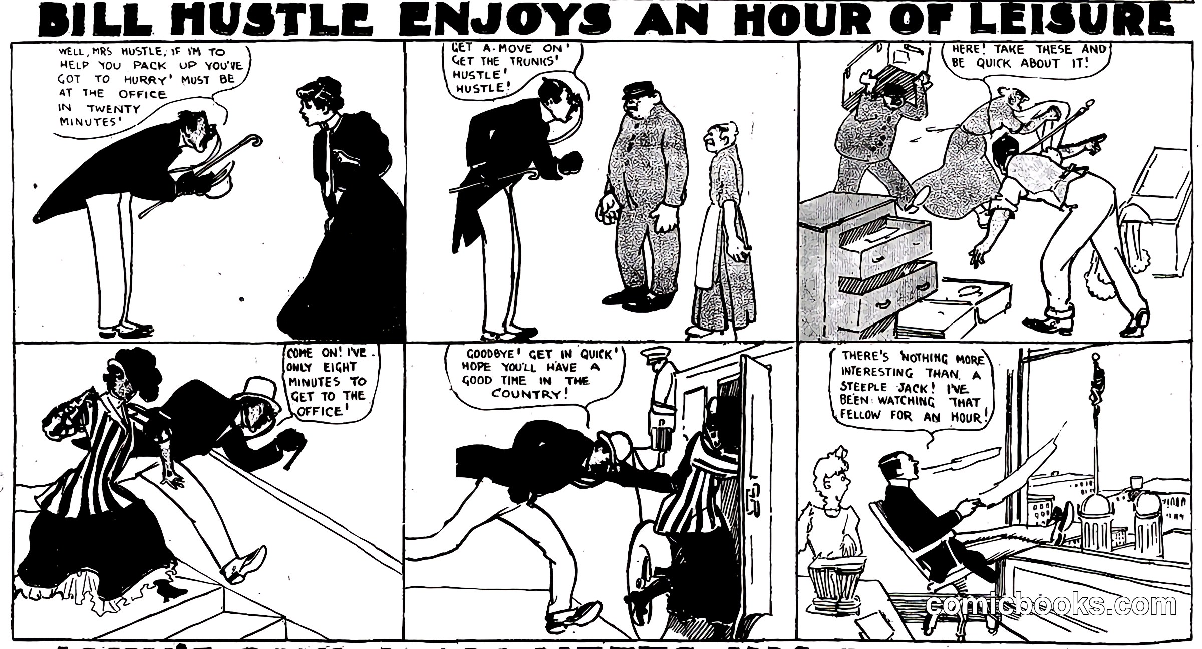 Bill Hustle Enjoys an Hour of Leisure