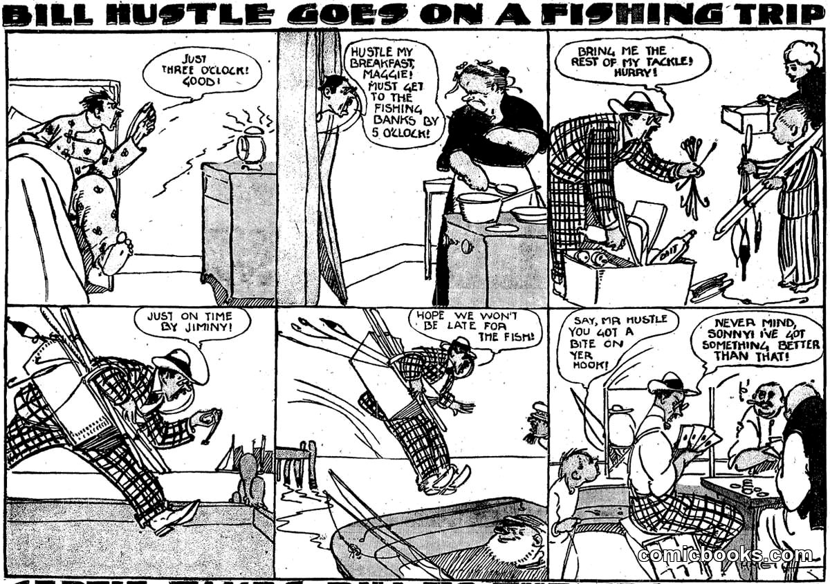 Bill Hustle Goes on a Fishing Trip