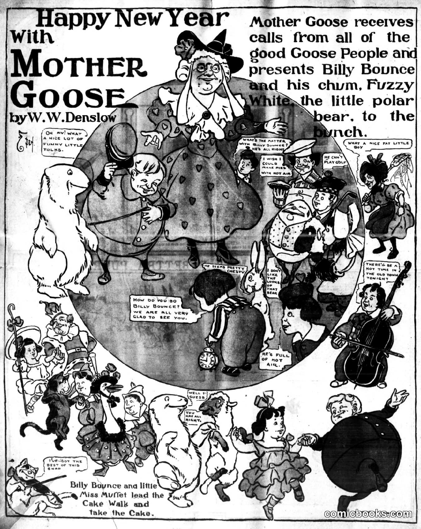 Happy New Year with Mother Goose