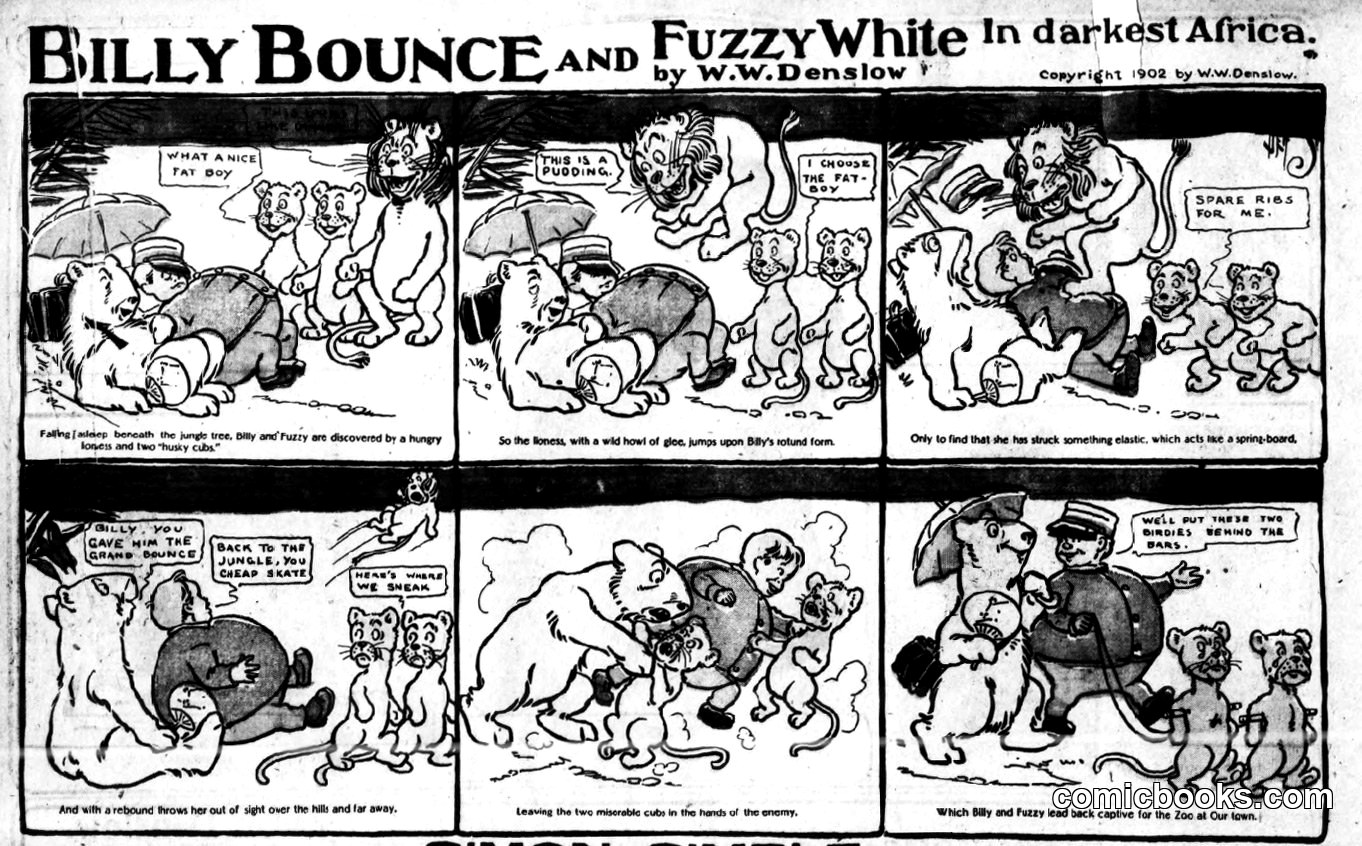 Billy Bounce and Fuzzy White in Darkest Africa
