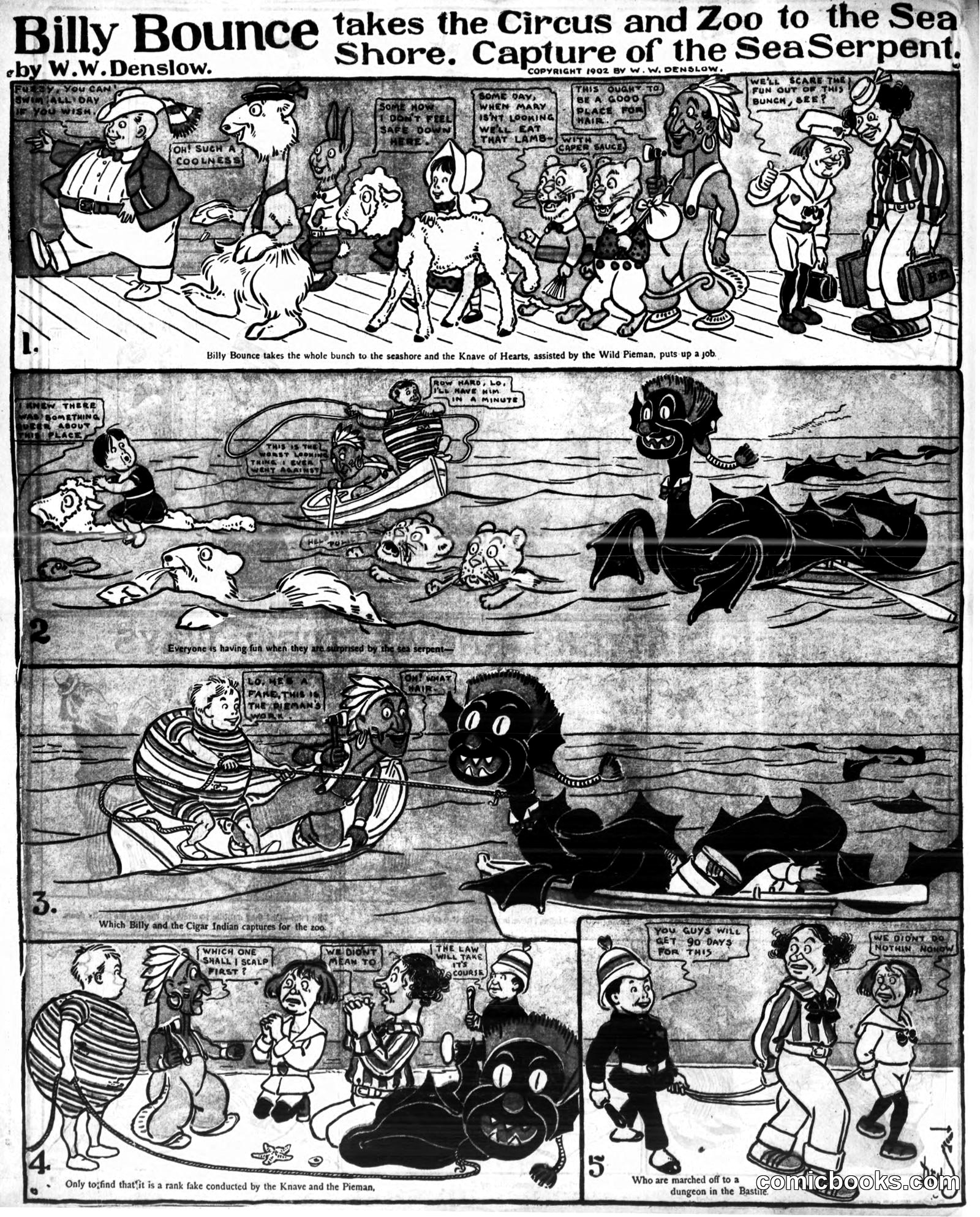 Billy Bounce Takes the Circus and Zoo to the Seashore: Capture of the Sea Serpent