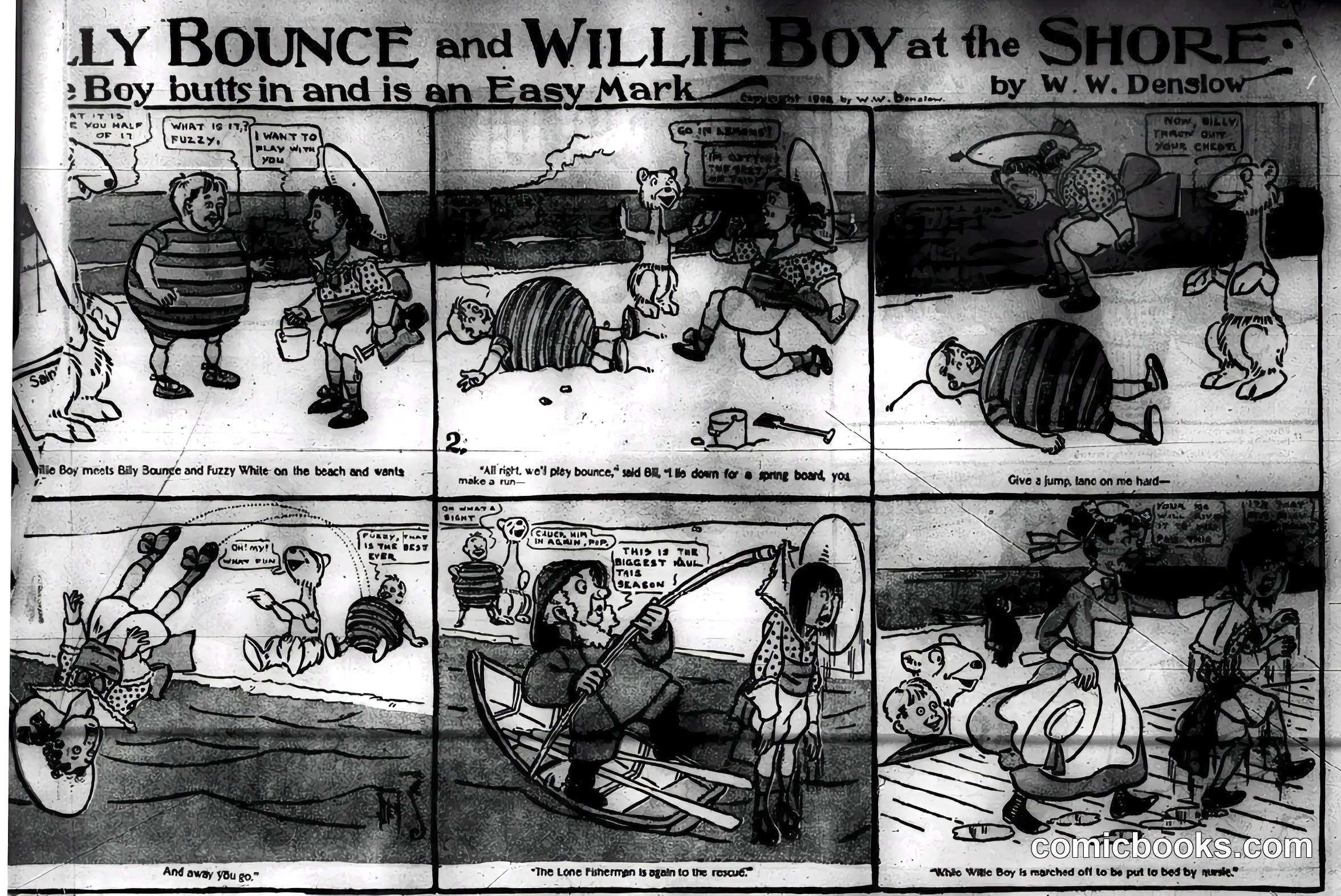 Billy Bounce and Willie Boy at the Shore