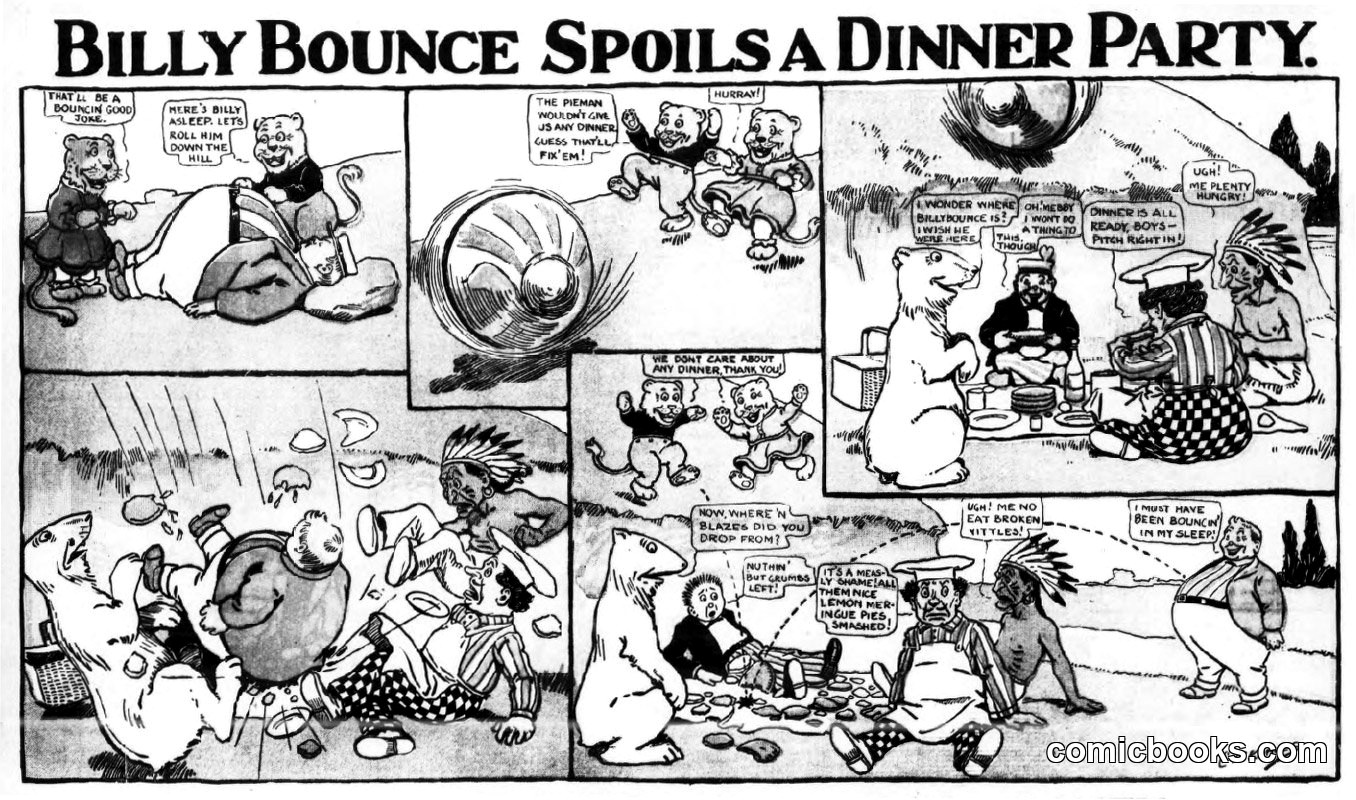 Billy Bounce Spoils a Dinner Party