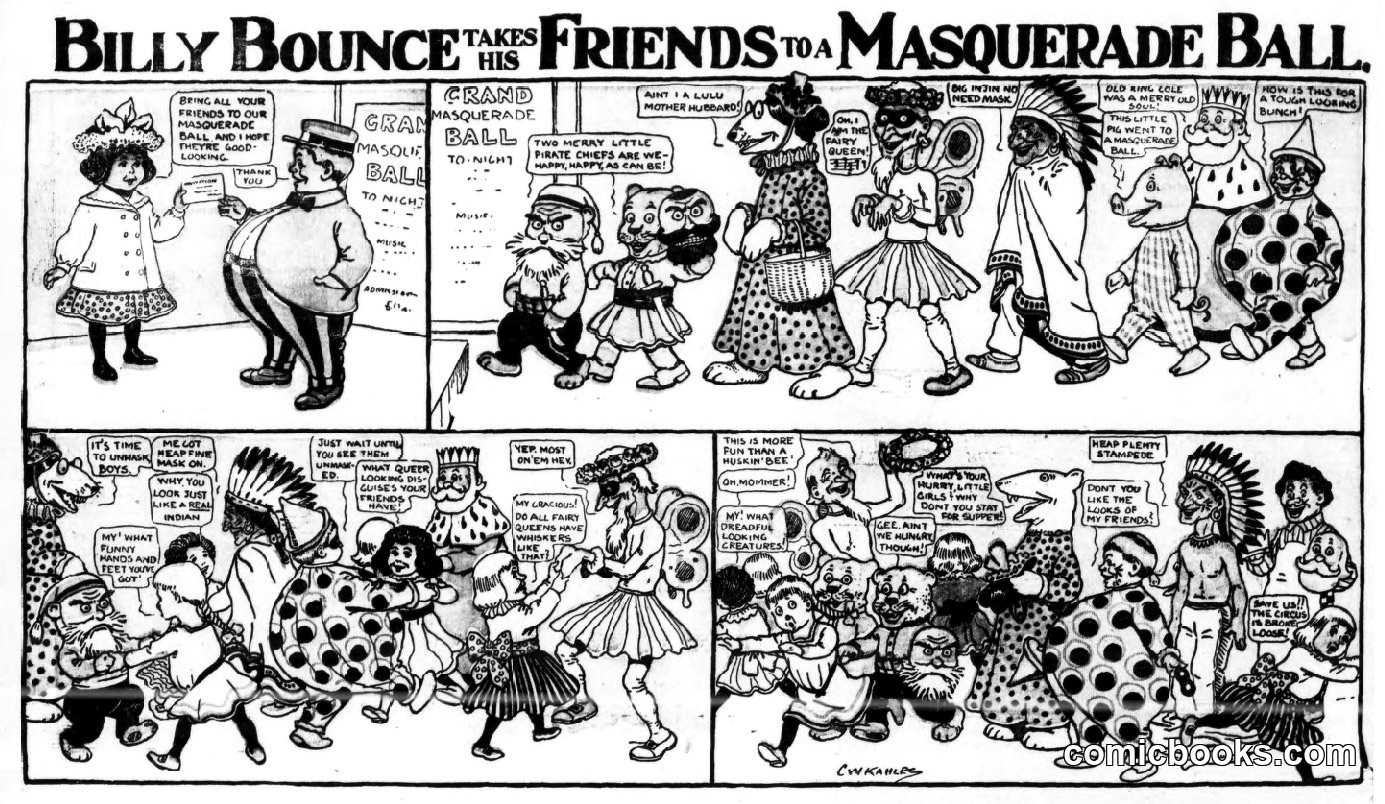 Billy Bounce Takes Friends to a Masquerade Ball
