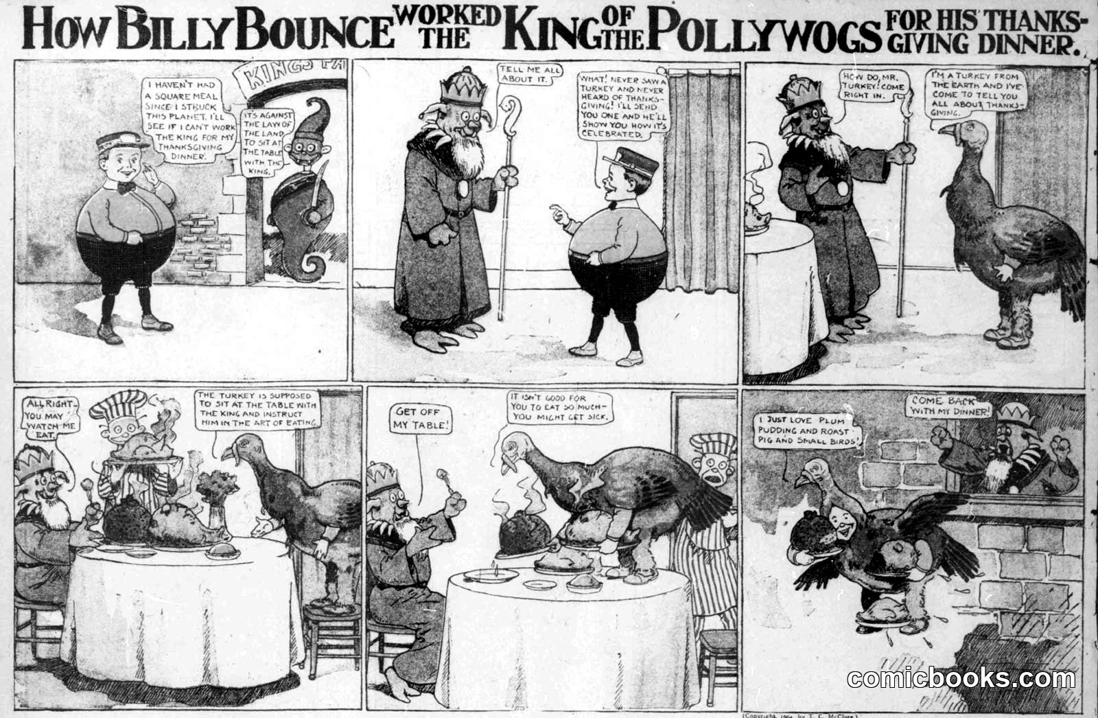How Billy Bounce Worked the King of the Polly Wogs for His Thanksgiving Dinner