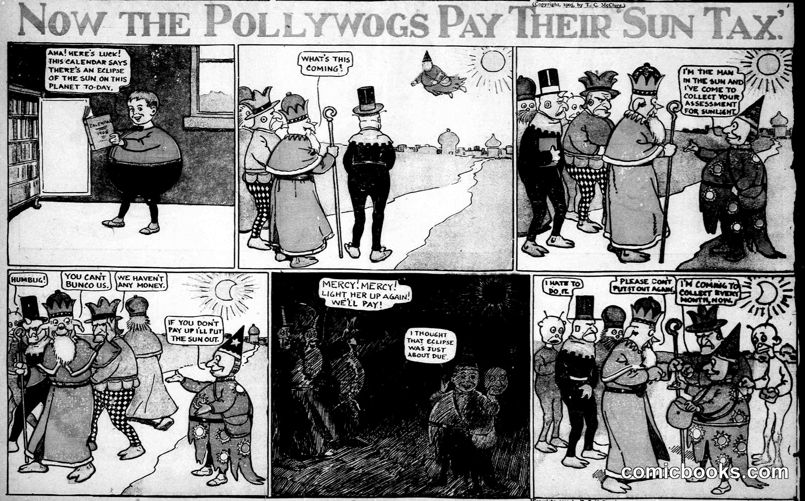 Now the Pollywogs Pay Their Sun Tax