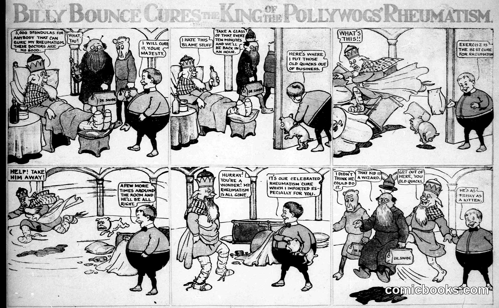 Billy Bounce Cures the King of the Pollywogs Rheumatism