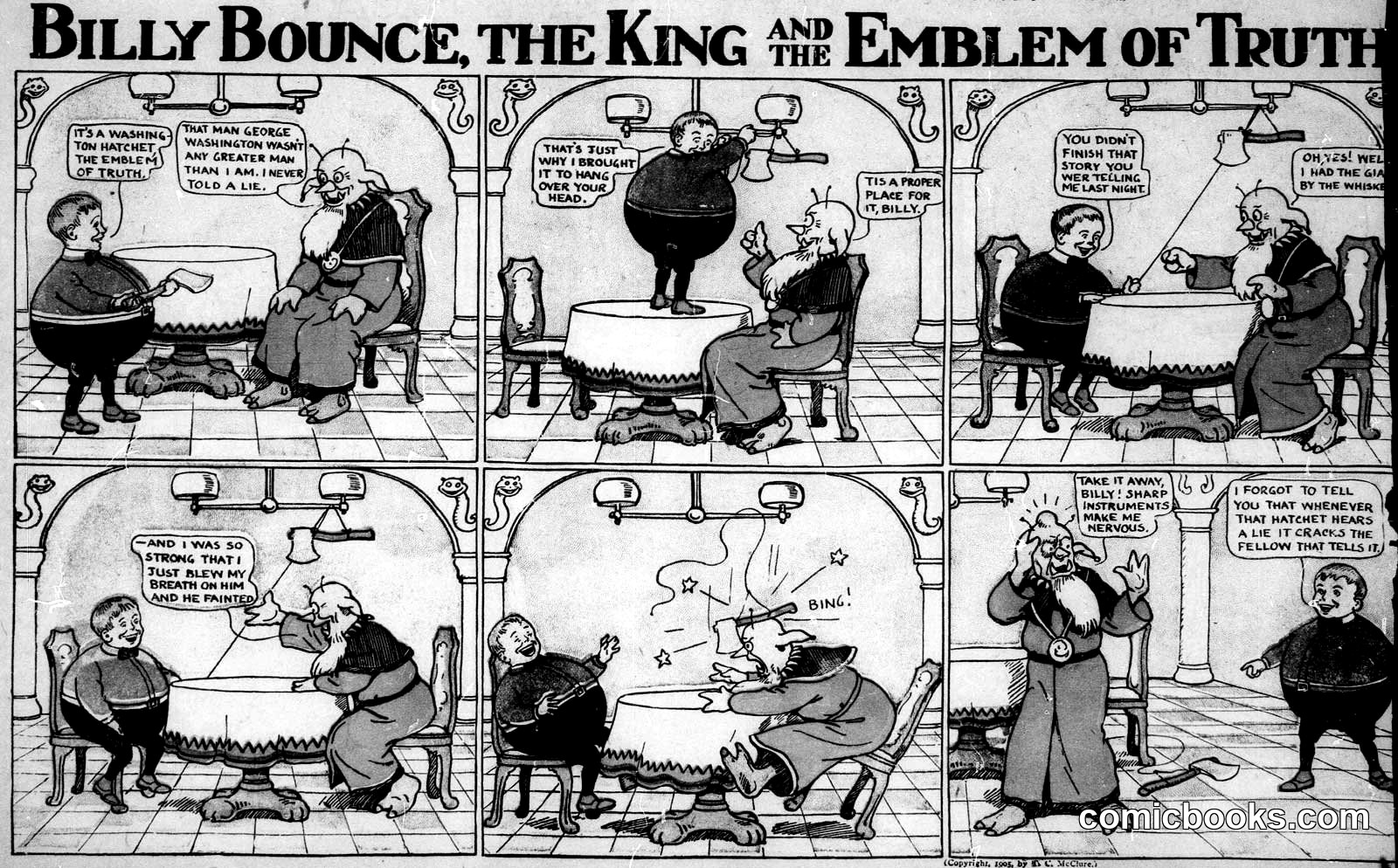 Billy Bounce, the King and the Emblem of Truth