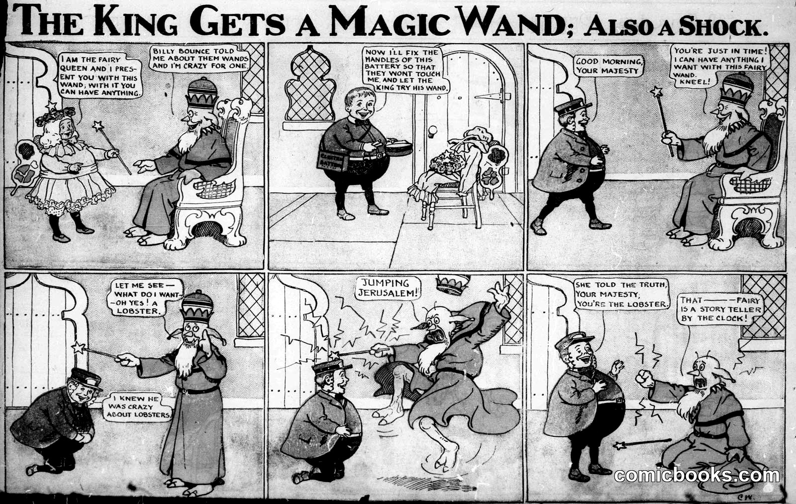 The King Gets a Magic Wand; Also a Shock