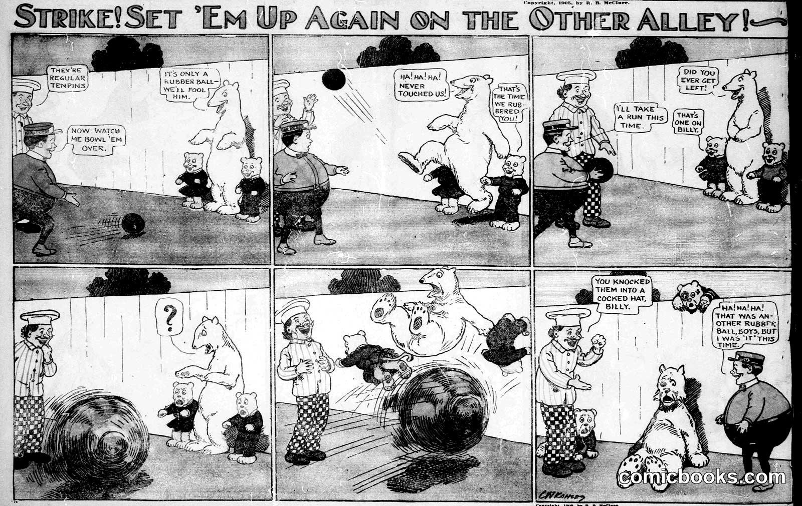 Strike! Set 'Em Up Again on the Other Alley!