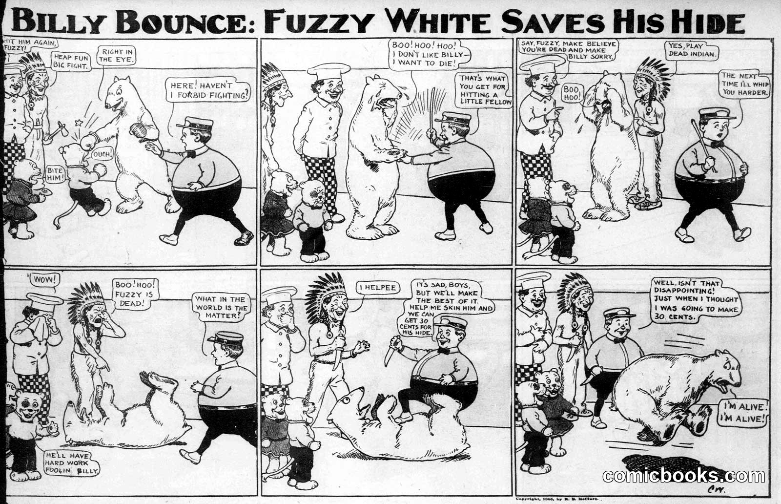 Billy Bounce: Fuzzy White Saves His Hide