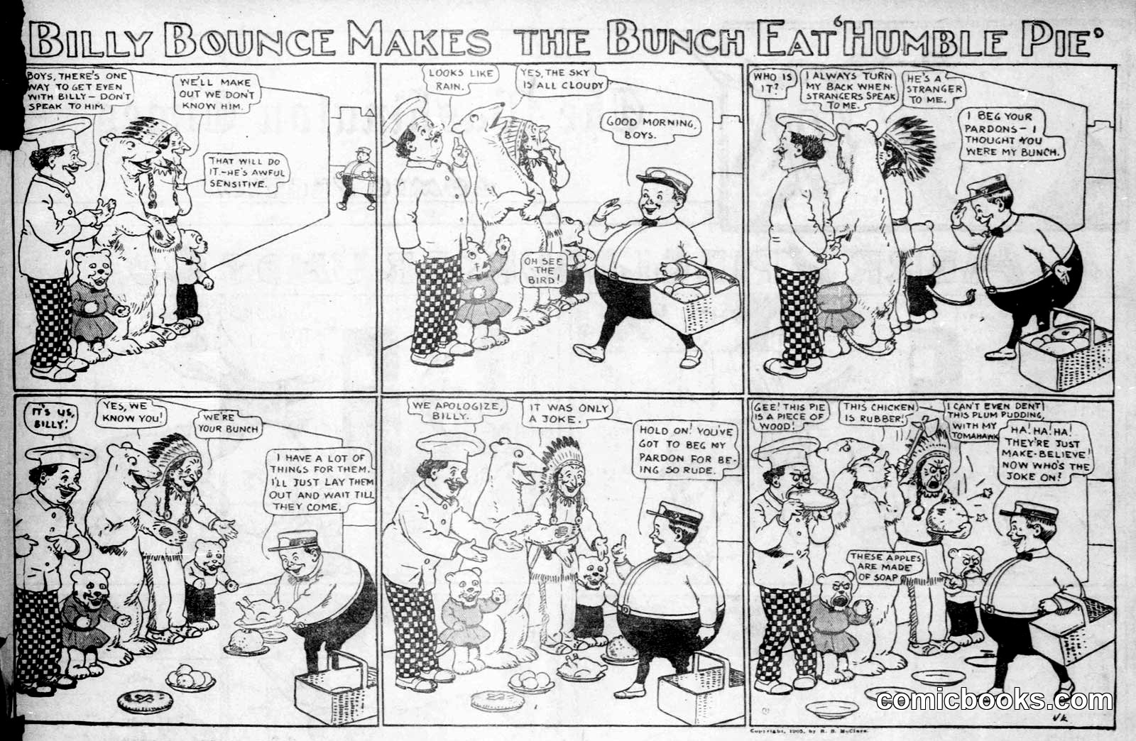 Billy Bounce Makes the Bunch Eat Humble Pie