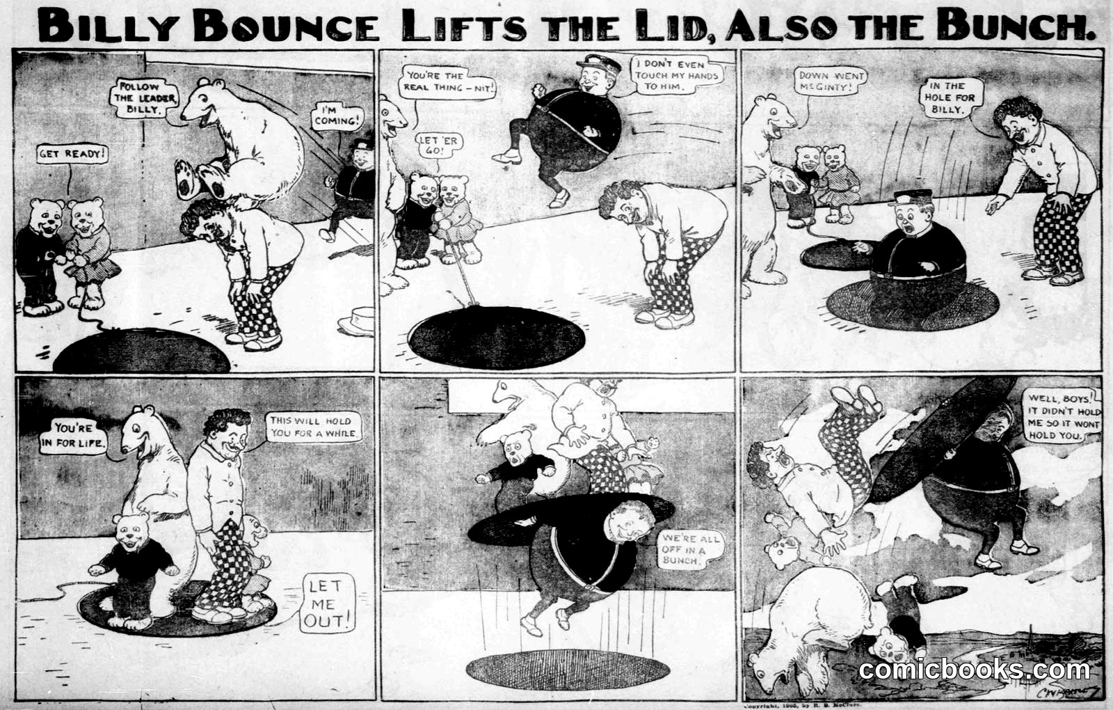 Billy Bounce Lifts the Lid, Also the Bunch