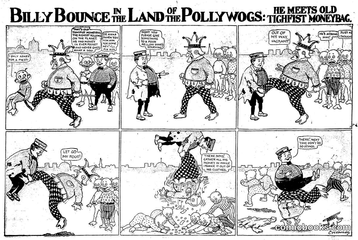 Billy Bounce in the Land of the Pollywogs: He Meets Old Tighfist Moneybag