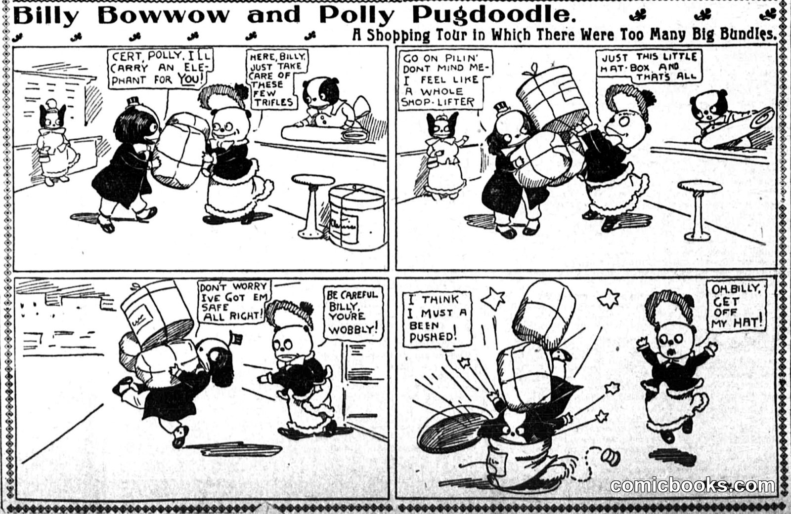 Billy Bowwow and Polly Pugdoodle: A Shopping Tour in Which There Were Too Many Big Bundles