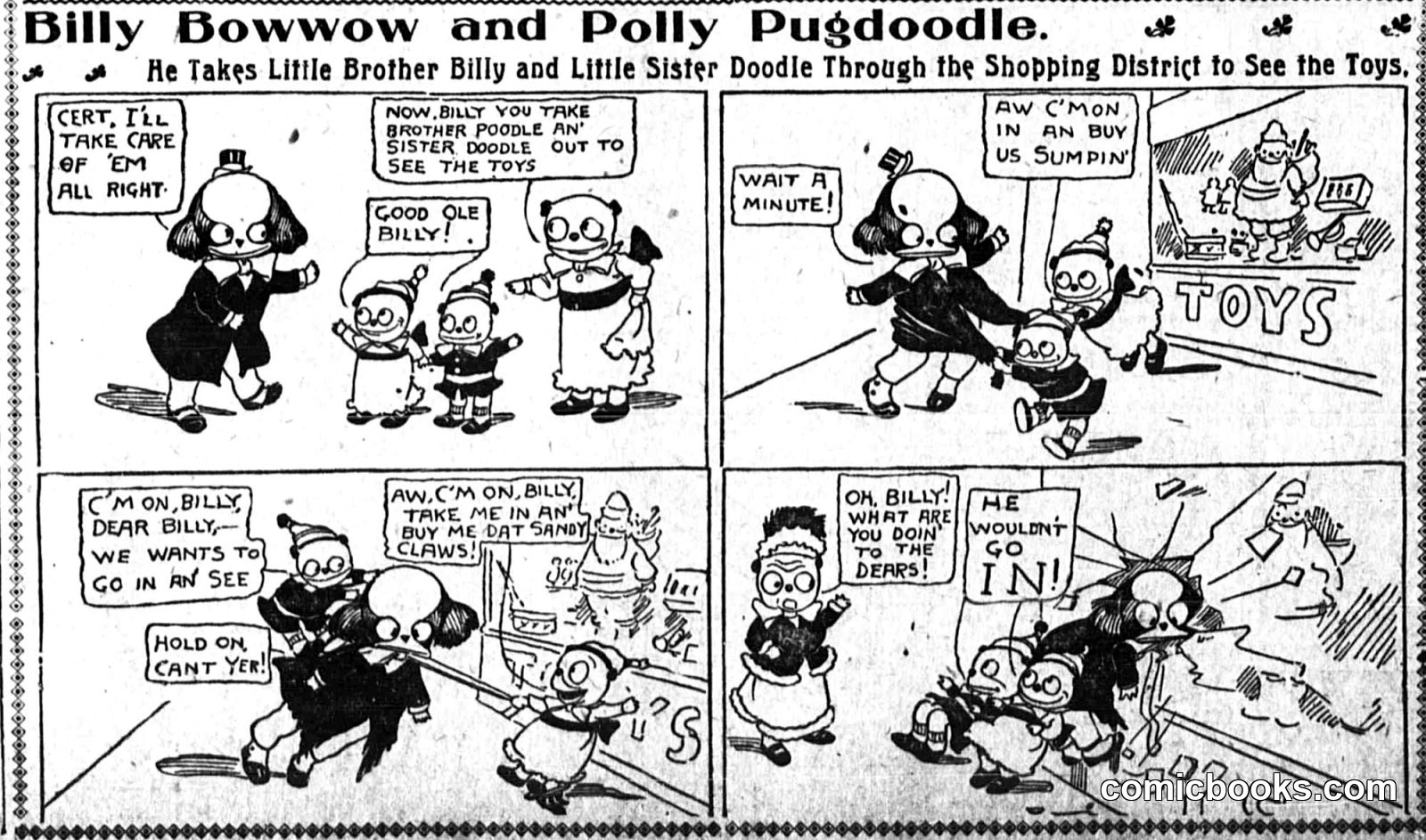Billy Bowwow and Polly Pugdoodle