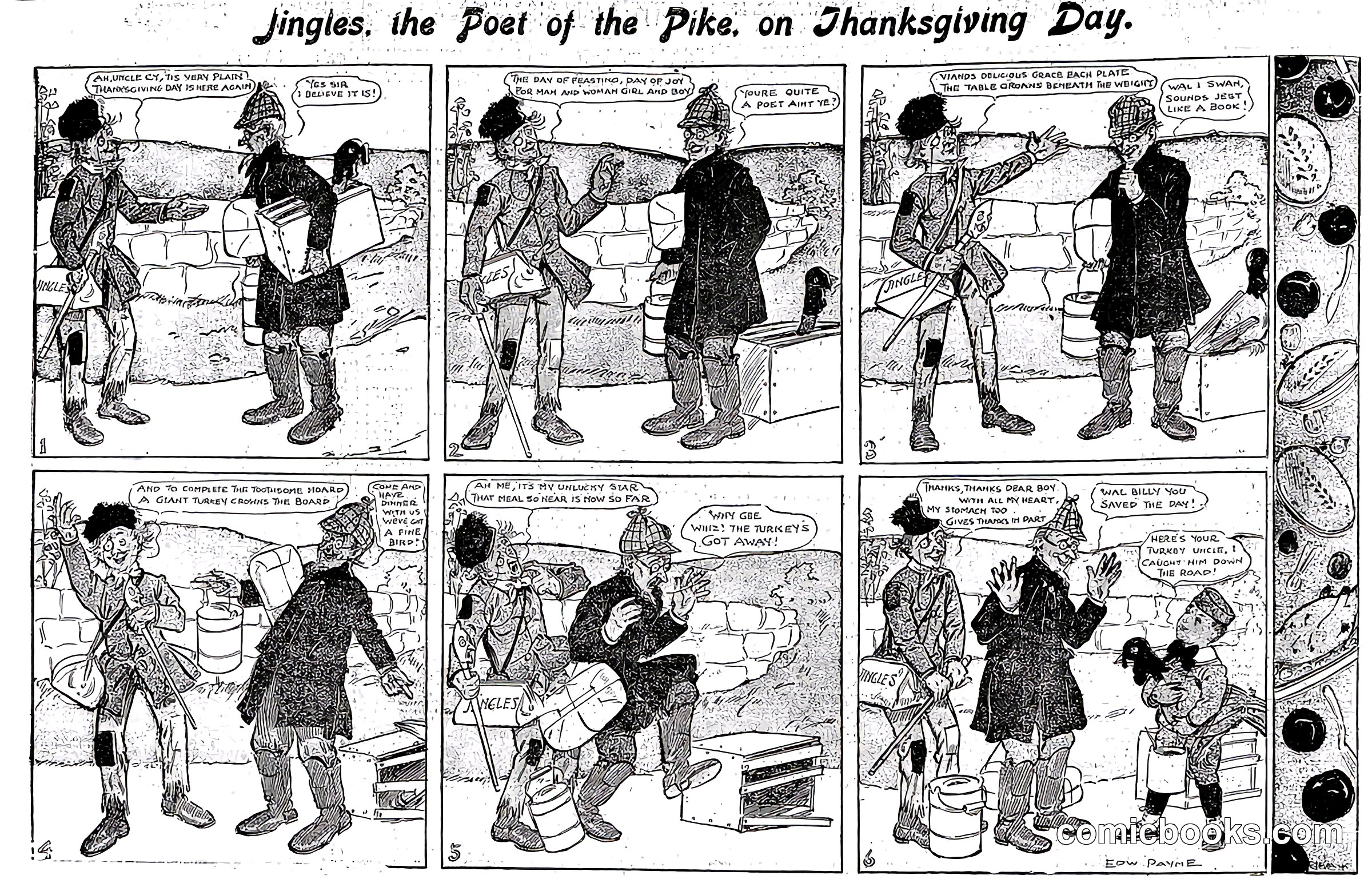 Jingles, the Poet of the Pike, on Thanksgiving Day