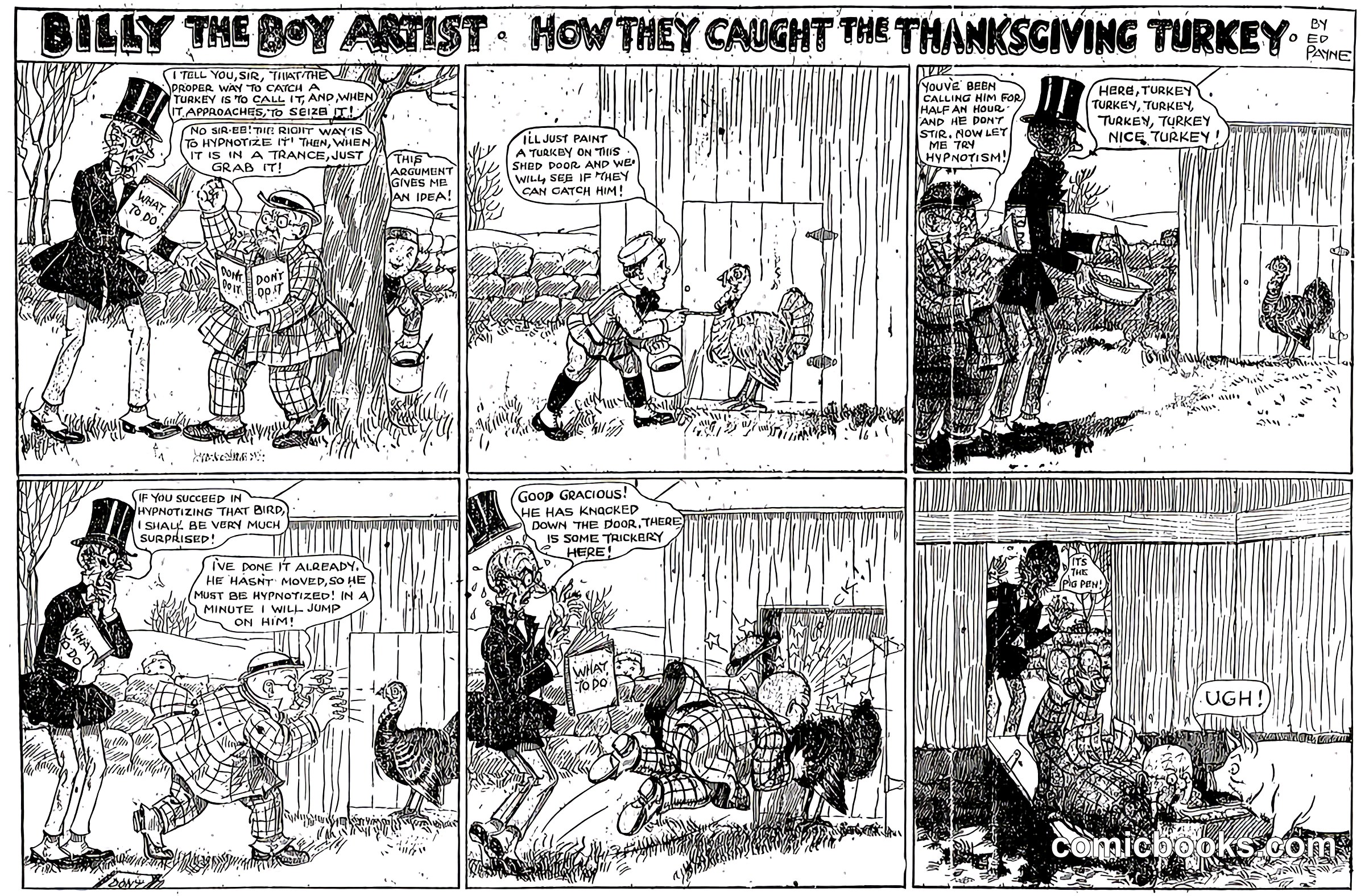 Billy the Boy Artist: How They Caught the Thanksgiving Turkey