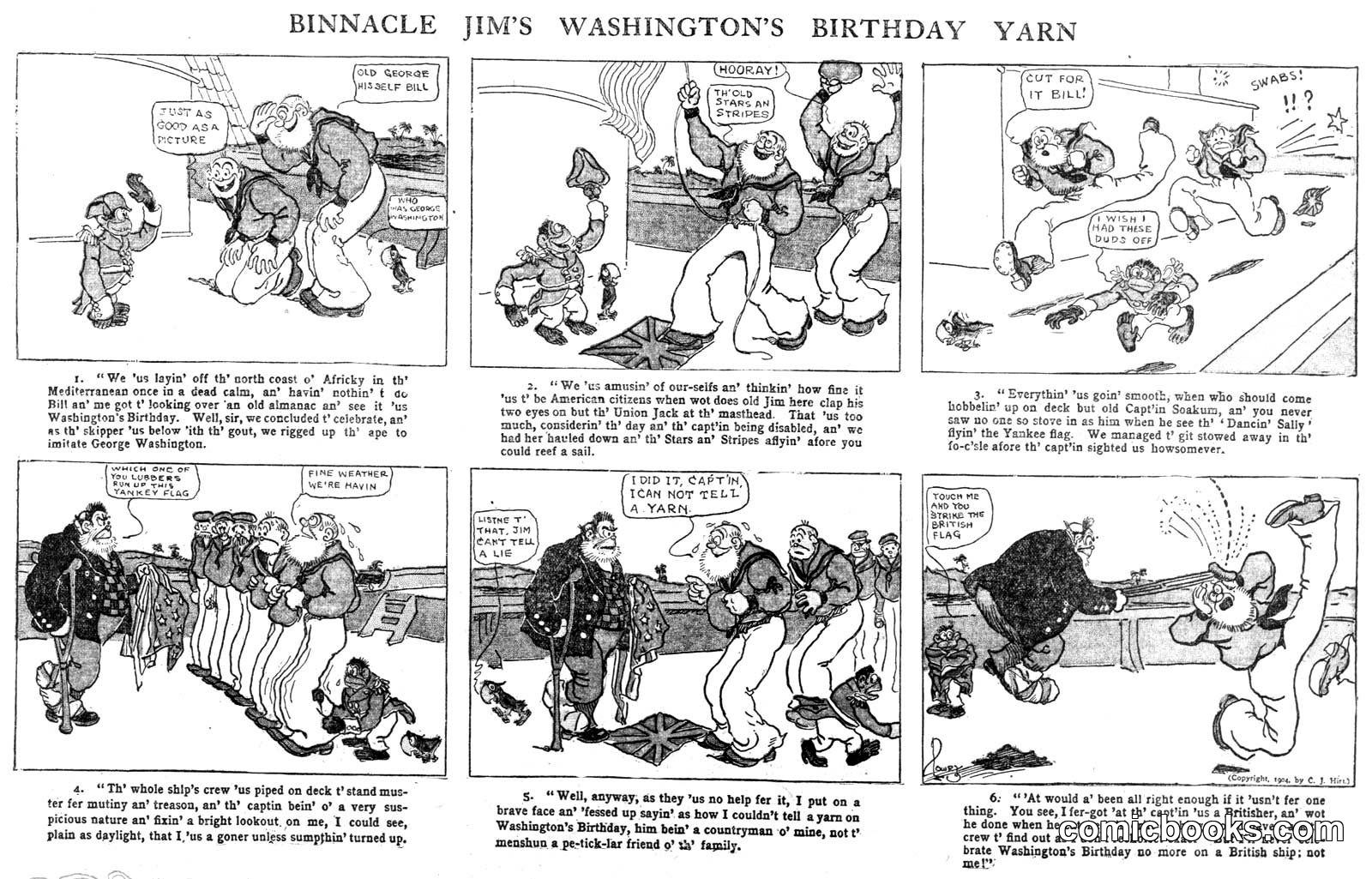 Binnacle Jim's Washington's Birthday Yarn