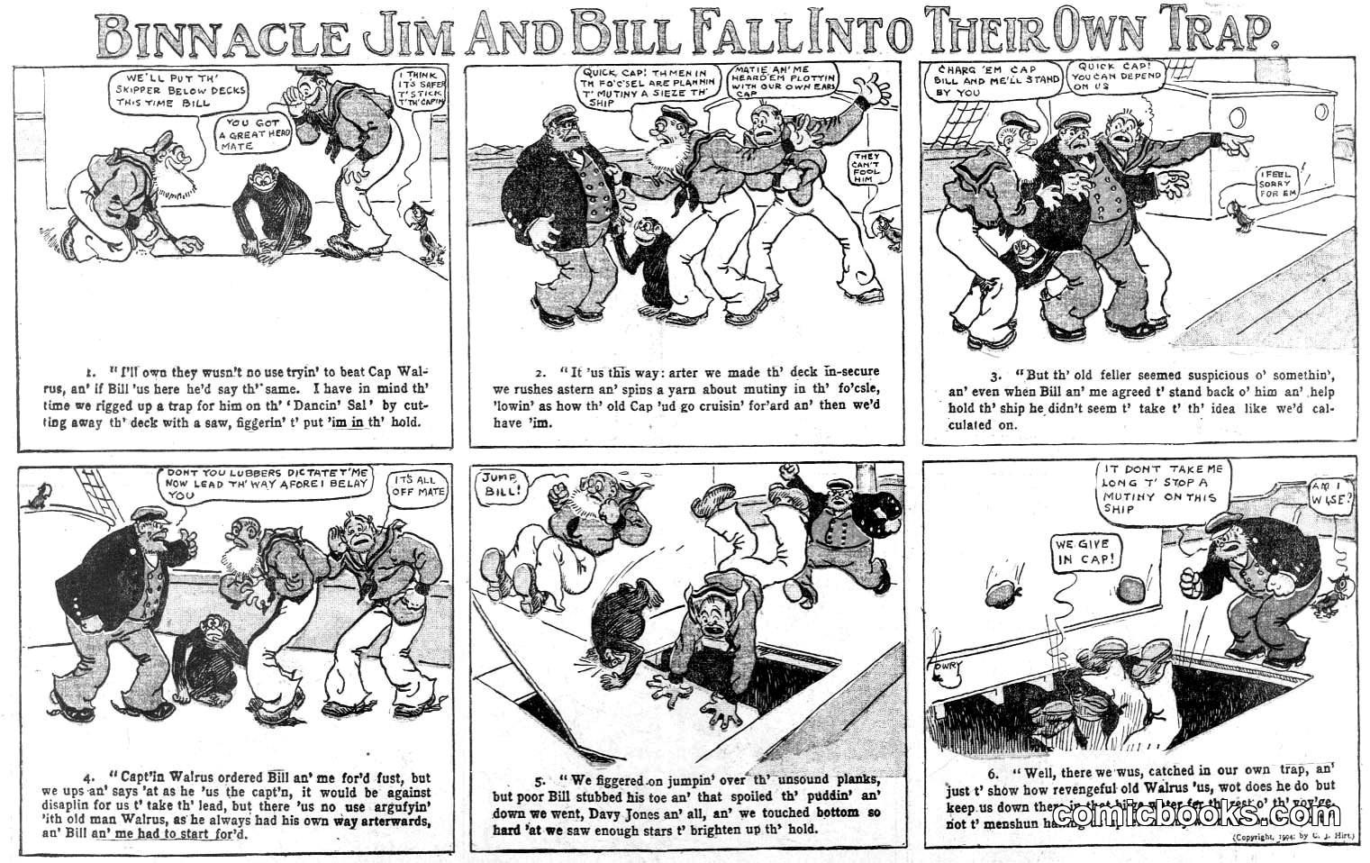 Binnacle Jim and Bill Fall Into Their Own Trap