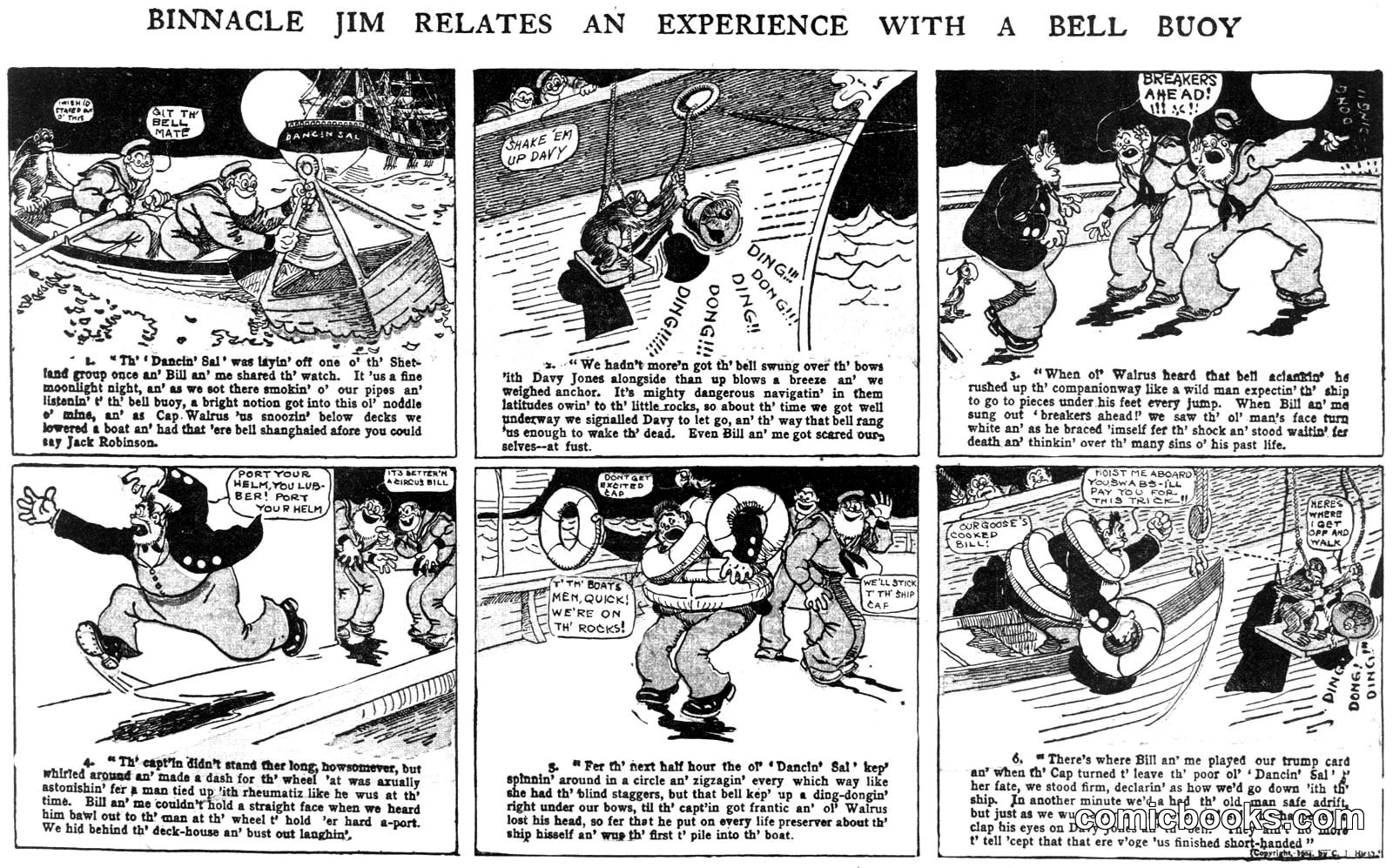 Binnacle Jim Relates an Experience with a Bell Buoy